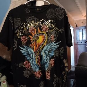 Christian Audigier NWOT Snake Wings absolutely gorgeous 😍 t-shirt XL
